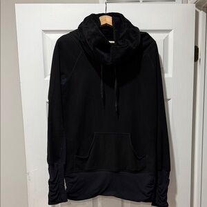 lululemon athletica Black Funnel Neck Pullover Hoodie